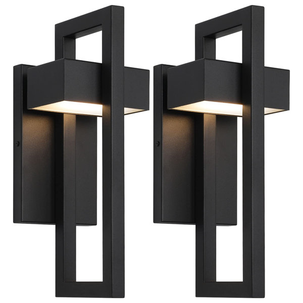 Orren Ellis Outdoor Wall Lights Modern Exterior Lighting Fixtures